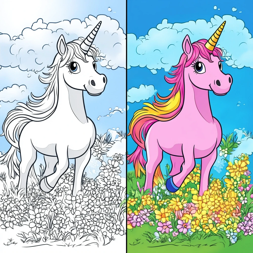 Unicorn Coloring Pages Featured Image enhanced