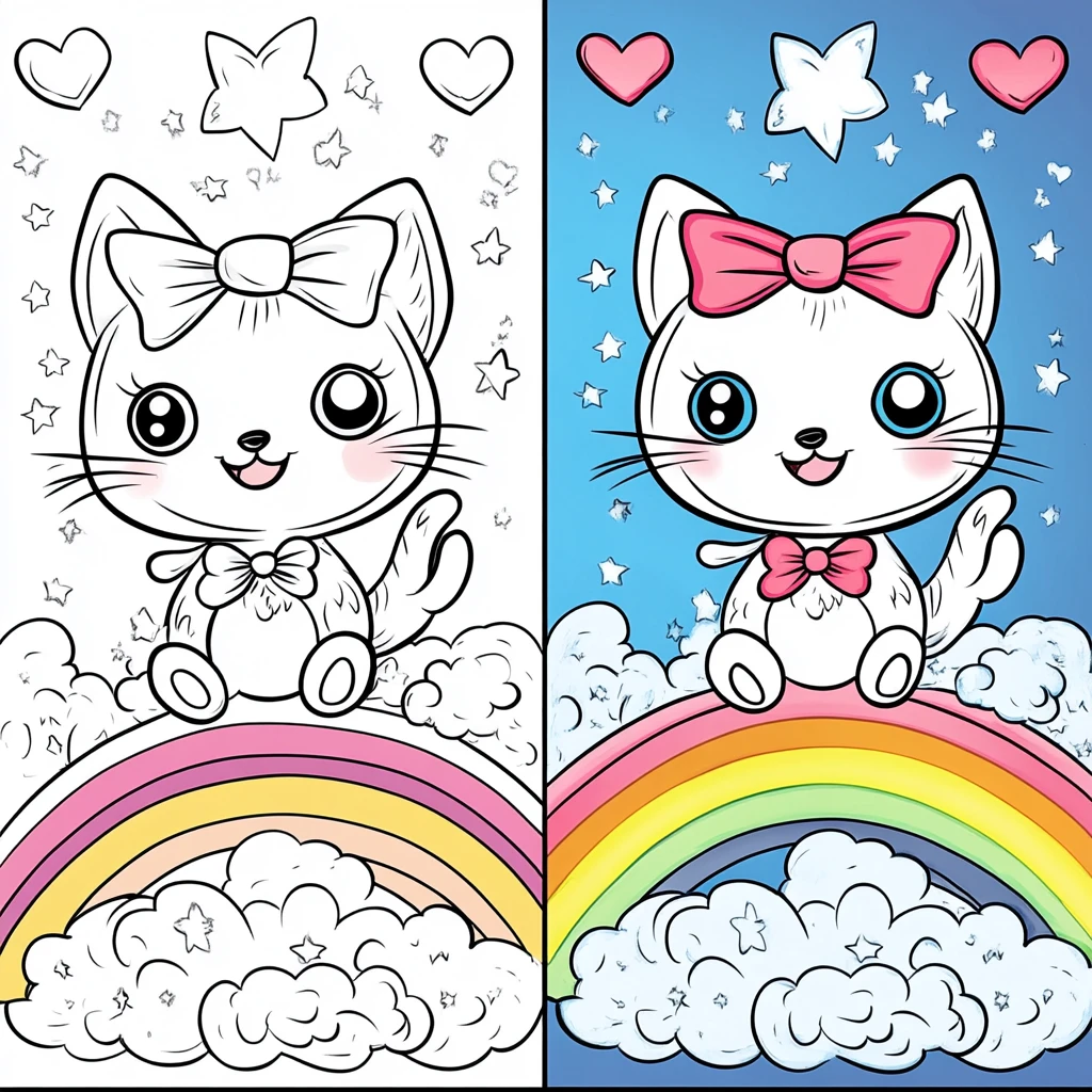 Hello Kitty Coloring Pages