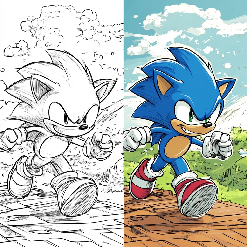 Free Printable Sonic Coloring Pages